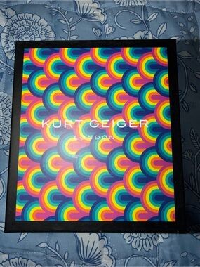Kurt Geiger Bright Rainbow Geometric Ornament